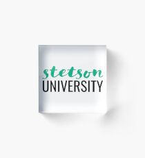 Stetson University, Light Green Acrylic Block