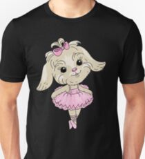 Camiseta unisex Adorno de perro bailarina perro afición