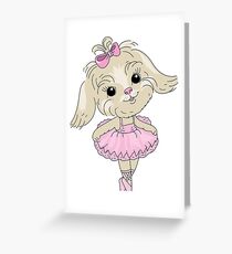 Dog ballerina Greeting Card