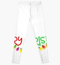 Funny Wheelchair Christmas Shirt Leggings