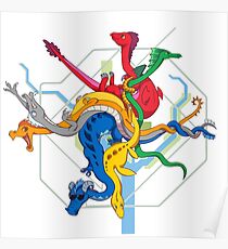 Dragon DC Metro Map Poster