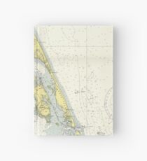 Vintage Map of The Outer Banks (1942) Hardcover Journal