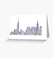 Tarjeta de felicitación NYC Skyline