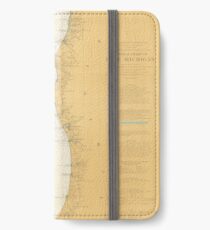 Vintage Map of Lake Michigan (1906) iPhone Wallet/Case/Skin
