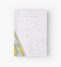 Vintage Map of The Outer Banks NC (1972) Hardcover Journal