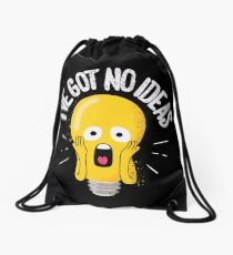 I’ve Got No Ideas Drawstring Bag