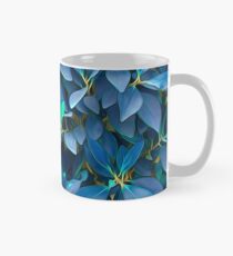 Lovely Blue Leaves Mug