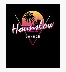 Funny 80s Retro Sunset 'Hounslow' London Photographic Print