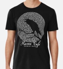 Das Raven Moon Gedicht von Edgar Allan Poe - RAVEN CAFE Männer Premium T-Shirts