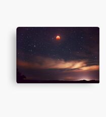 Super blue blood moon Canvas Print