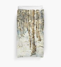 Winter Holz Bettbezug