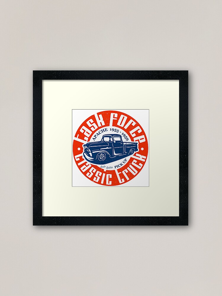Alternative Ansicht von Task Force Apache Classic Truck 1955 - 1959 Gerahmter Kunstdruck