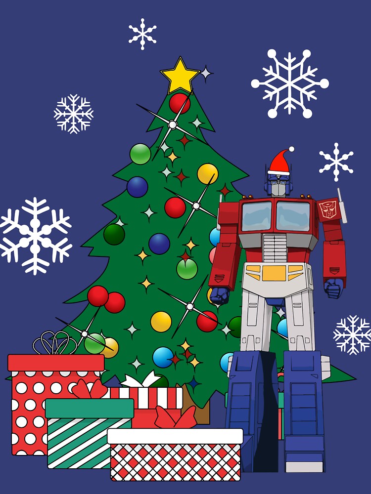 Optimus Prime Around The Christmas Tree by Nova5