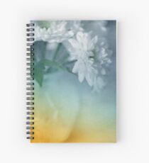 Whispery White Vintage in Vase Spiral Notebook