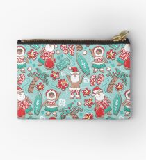 Mele Kalikimaka Hawaiian Christmas gingerbread cookies Studio Pouch