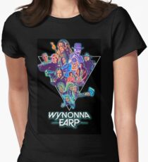 Wynonna Earp 80's Theme Collage Women's Fitted T-Shirt
