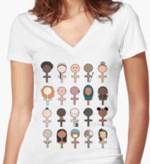 Equity 1 Women's Fitted V-Neck T-Shirt