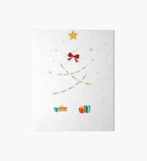 Christmas Light Donkey Tree T Shirt Gifts For Women Men Kids Art Board