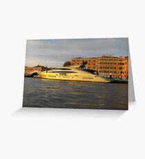 Motor Yatch AB116-Venice Greeting Card