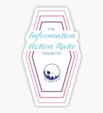 Information Action Ratio Logo Sticker