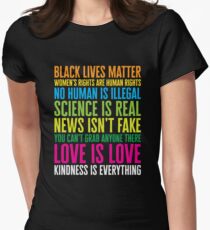 'Kindness Is Everything' Political Equality Women's Fitted T-Shirt