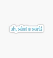 Oh, What a World Sticker