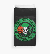 Silver Shamrock Halloween Duvet Cover