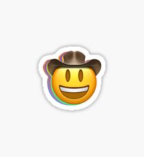 trippy cowboy emoji Sticker