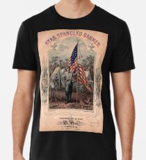 American Civil War, Poster, Star Spangled Banner, America, American, USA, United States Premium T-Shirt