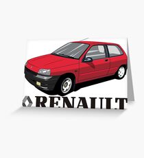 renault clio Greeting Card
