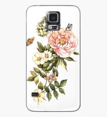 Watercolor vintage floral motifs Hülle & Klebefolie für Samsung Galaxy