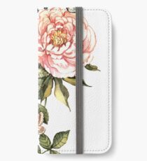 Watercolor vintage floral motifs iPhone Wallet/Case/Skin