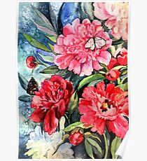 Peonies Poster