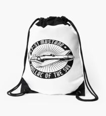 P-51 Mustang Cadillac of the Sky Drawstring Bag