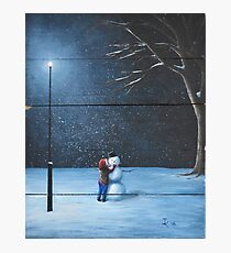 "A Happy Snowman" by John Kenward Photographic Print