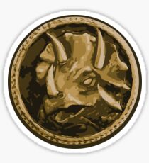 Triceratops Blue King Sticker