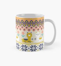 Alpaca Christmas Sweater Pattern Mug