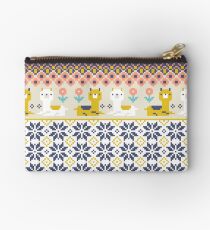 Alpaca Christmas Sweater Pattern Studio Pouch
