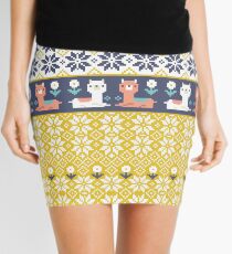 Minifalda Alpaca patrón de suéter de Navidad
