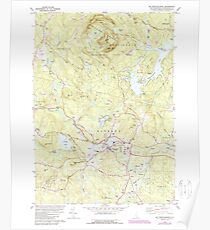 USGS TOPO Map New Hampshire NH Mt Pawtuckaway 329693 1981 24000 Poster