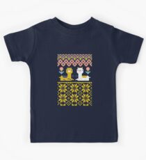 Alpaca Christmas Sweater Pattern Kids Tee