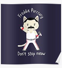 Póster ¡No te detengas! Cute Freddie Cat - EL ORIGINAL - IMPRESIÓN DE ALTA CALIDAD