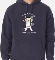 Don't Stop Meow! Cute Freddie Cat Pullover Hoodie