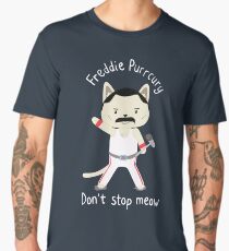 Don't Stop Meow! Cute Freddie Cat Men's Premium T-Shirt
