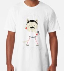 Don't Stop Meow! Cute Freddie Cat Long T-Shirt