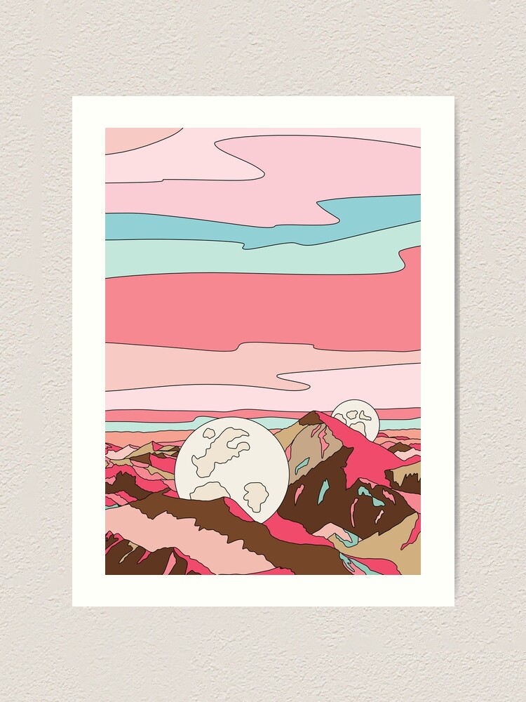 Alternate view of Moons by Elebea Art Print