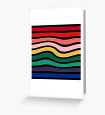Nine 9 Bar Rainbow Sea Sickness Greeting Card