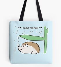 I love the rain Tote Bag