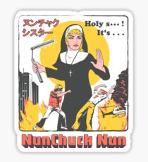NUNCHUCK NUN Sticker