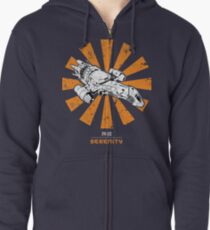 Serenity Retro Japanese Zipped Hoodie